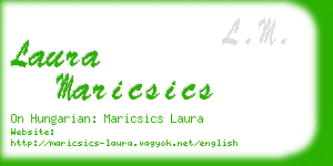 laura maricsics business card